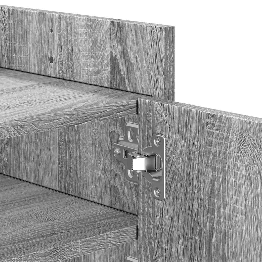 Mobile TV Grigio Sonoma 100x35x40 cm in Legno Multistrato