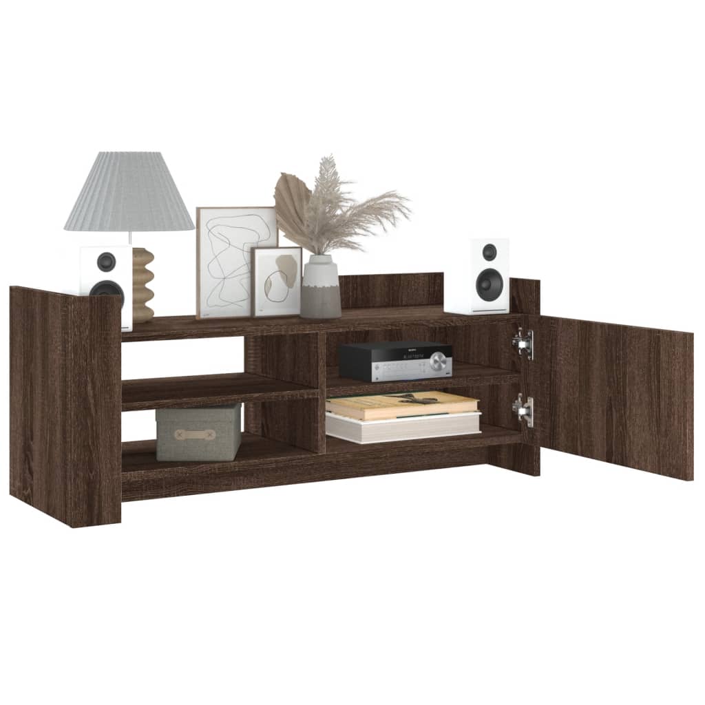 Mobile TV Rovere Marrone 100x35x40 cm in Legno Multistrato