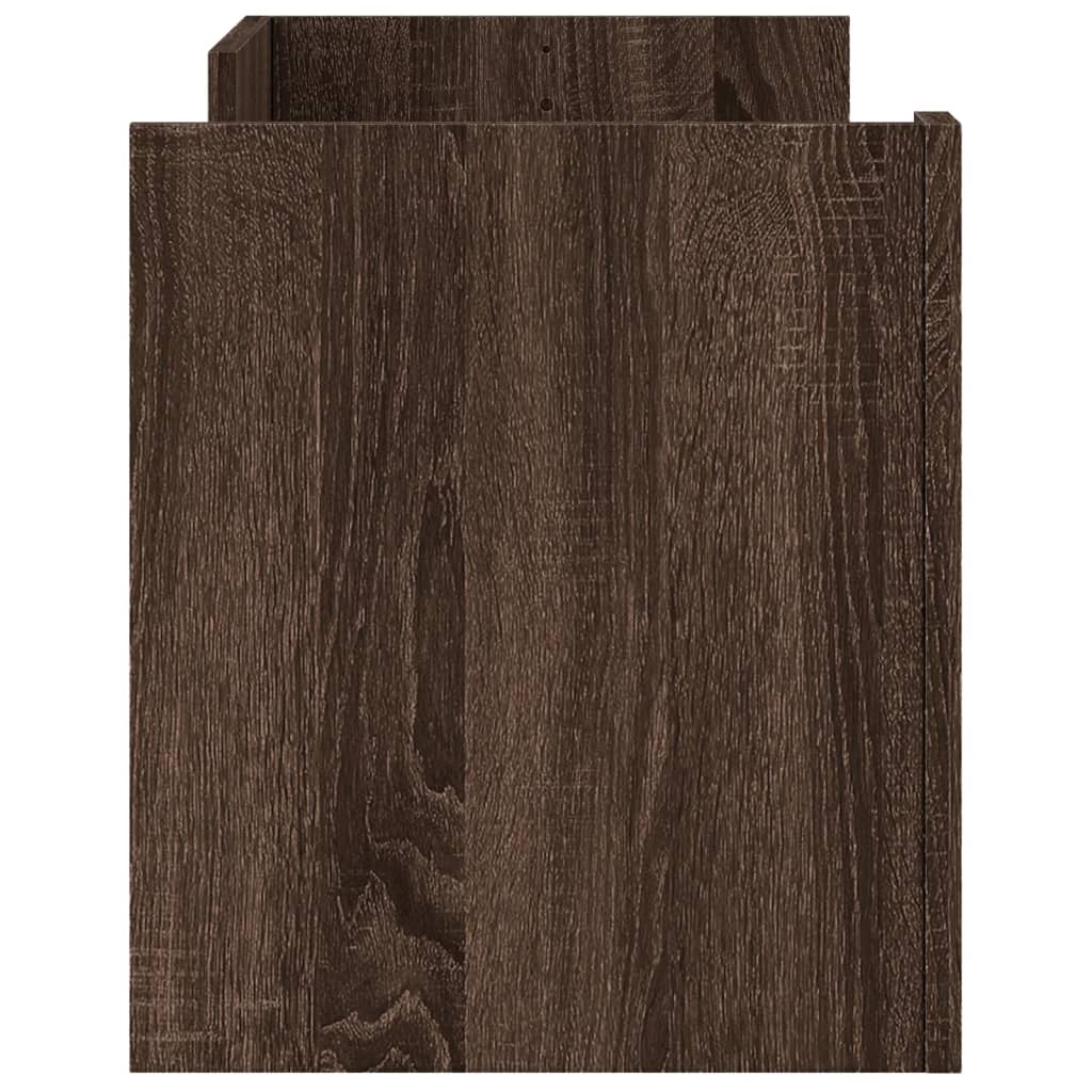 Mobile TV Rovere Marrone 100x35x40 cm in Legno Multistrato