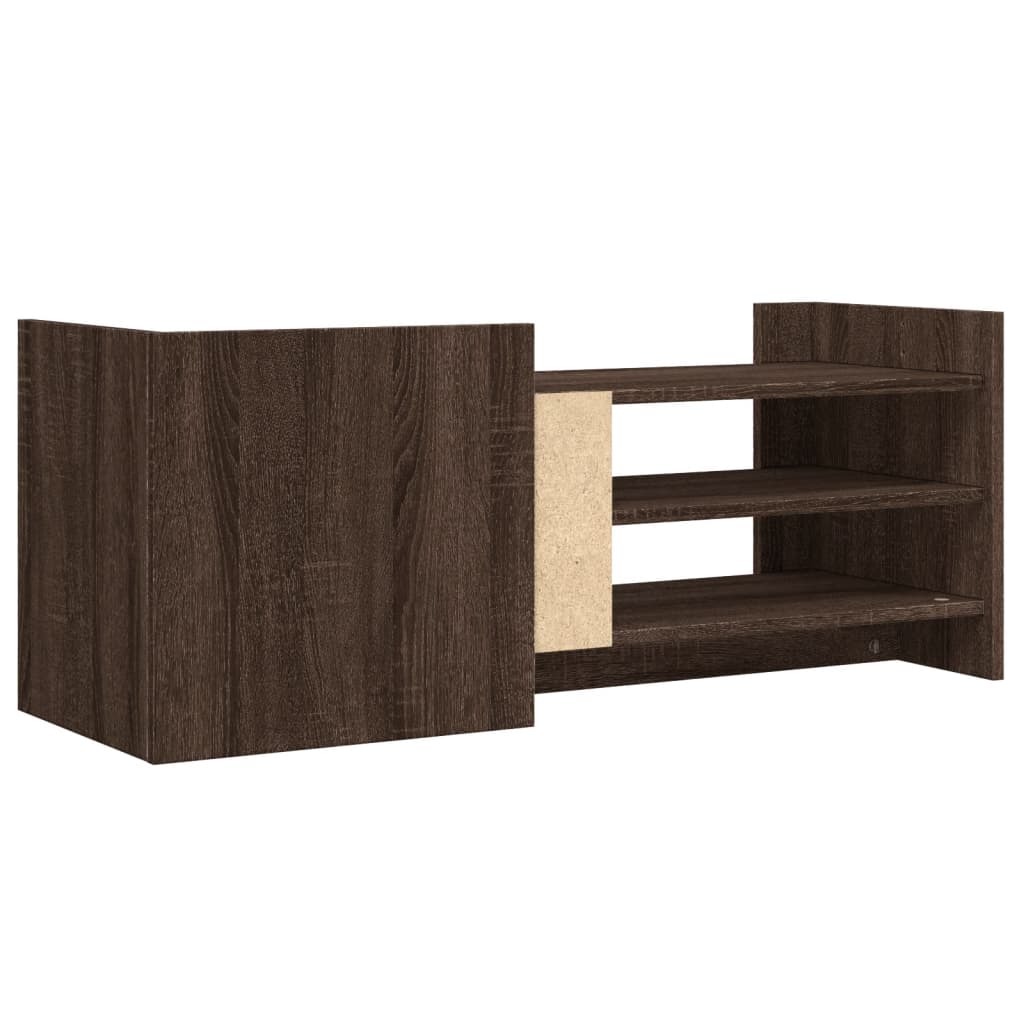 Mobile TV Rovere Marrone 100x35x40 cm in Legno Multistrato