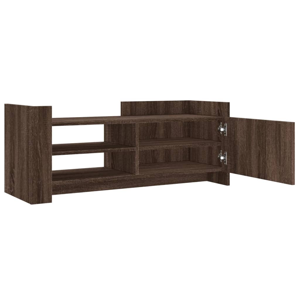 Mobile TV Rovere Marrone 100x35x40 cm in Legno Multistrato