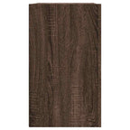 Armadietto a Muro Rovere Marrone 75x35x60 cm in Truciolato