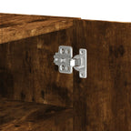 Armadietto a Muro Rovere Fumo 75x35x60 cm in Truciolato