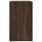 Armadietto a Muro Rovere Marrone 75x35x60 cm in Truciolato