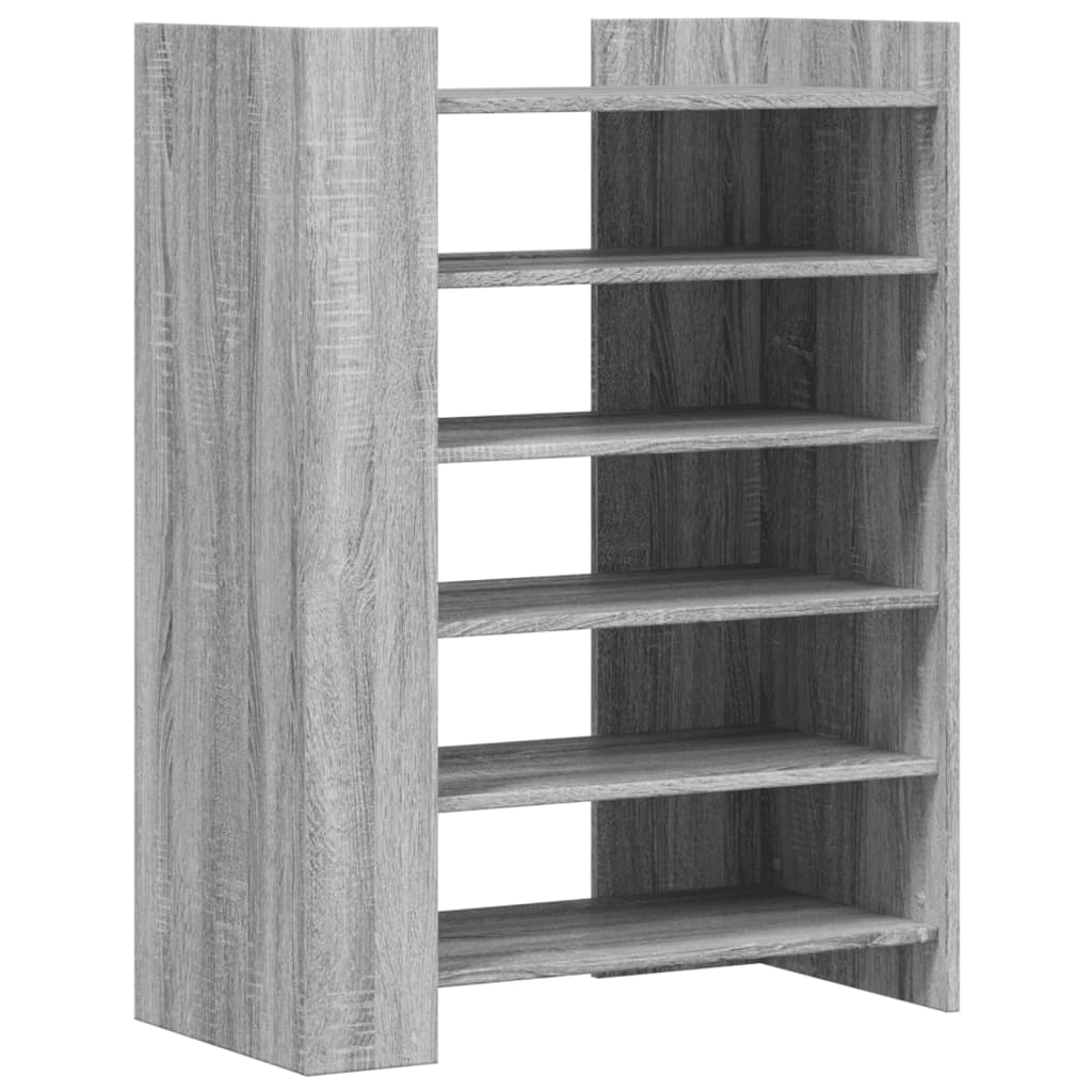 Scarpiera Grigio Sonoma 74,5x37,5x100 cm in Legno Multistrato