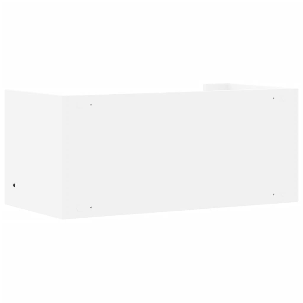 Scaffale a Parete Bianco 70,5x35x30,5 cm in Legno Multistrato
