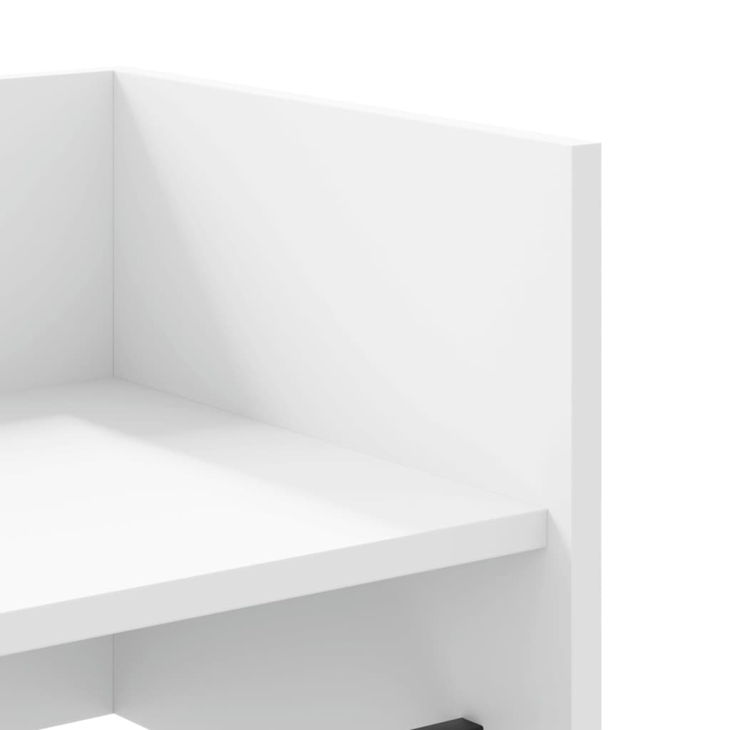 Scaffale a Parete Bianco 70,5x35x30,5 cm in Legno Multistrato