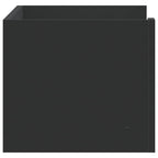 Scaffale a Parete Nero 70,5x35x30,5 cm in Legno Multistrato