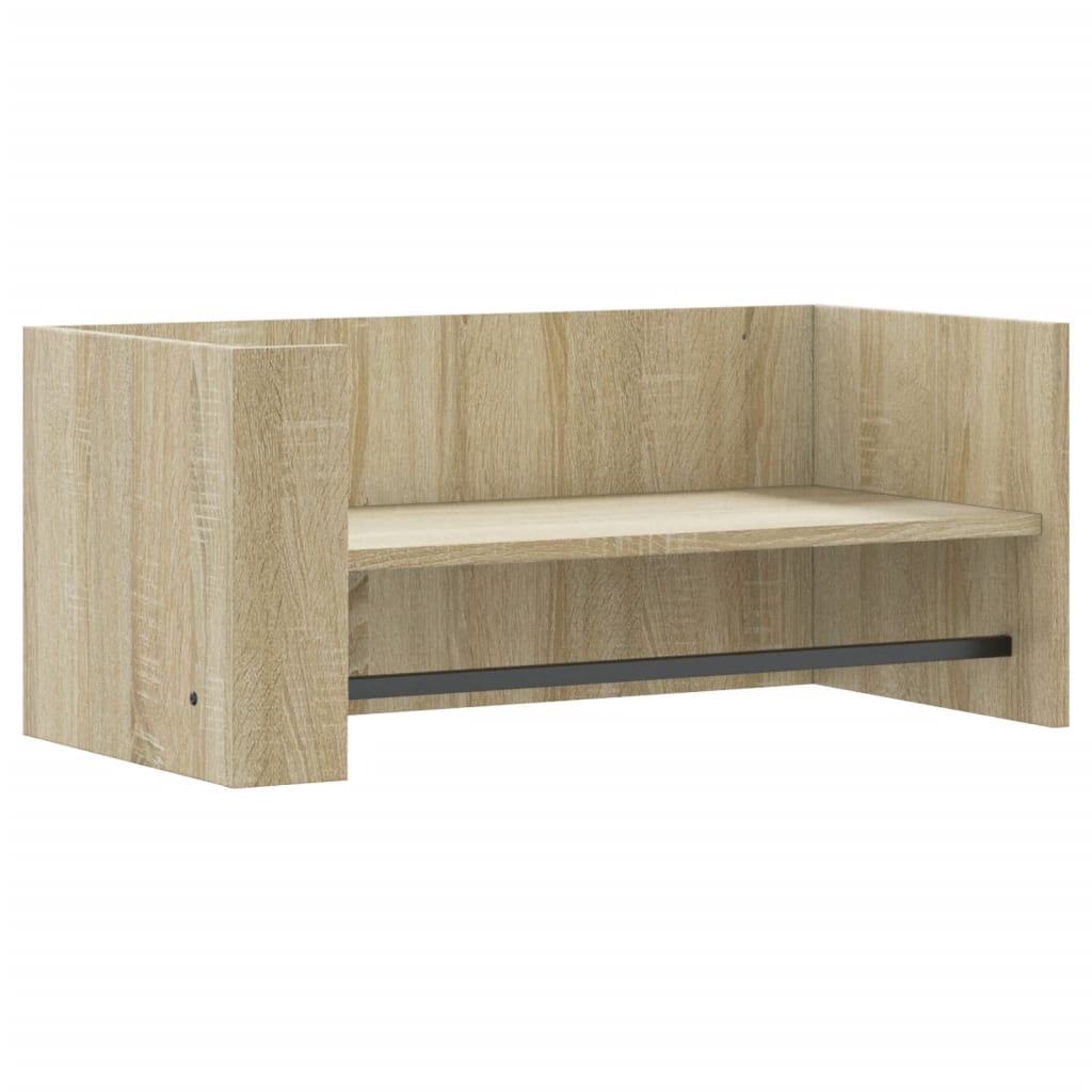 Scaffale Parete Rovere Sonoma 70,5x35x30,5 cm Legno Multistrato