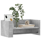 Scaffale a Muro Grigio Cemento 70,5x35x30,5cm Legno Multistrato