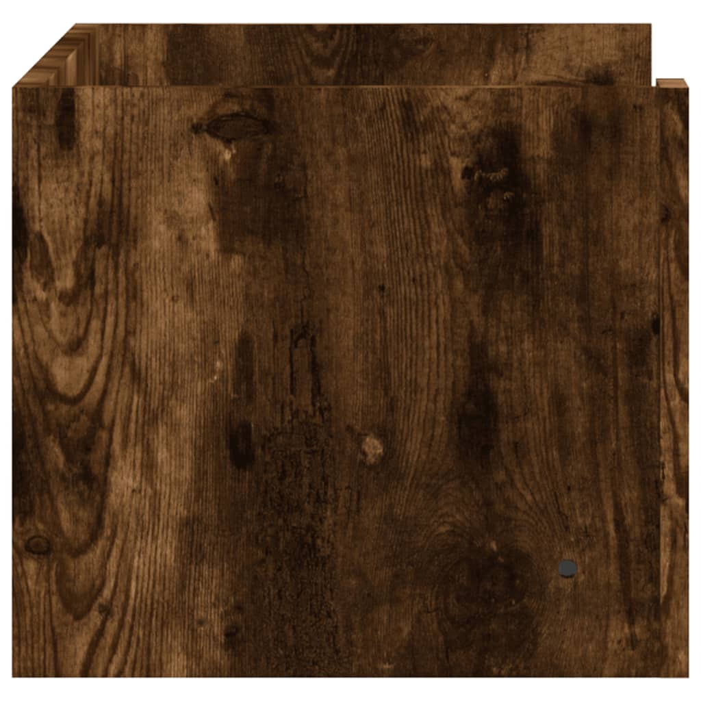 Mensola a Muro Rovere Fumo 70,5x35x30,5 cm Legno Multistrato
