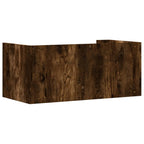 Mensola a Muro Rovere Fumo 70,5x35x30,5 cm Legno Multistrato