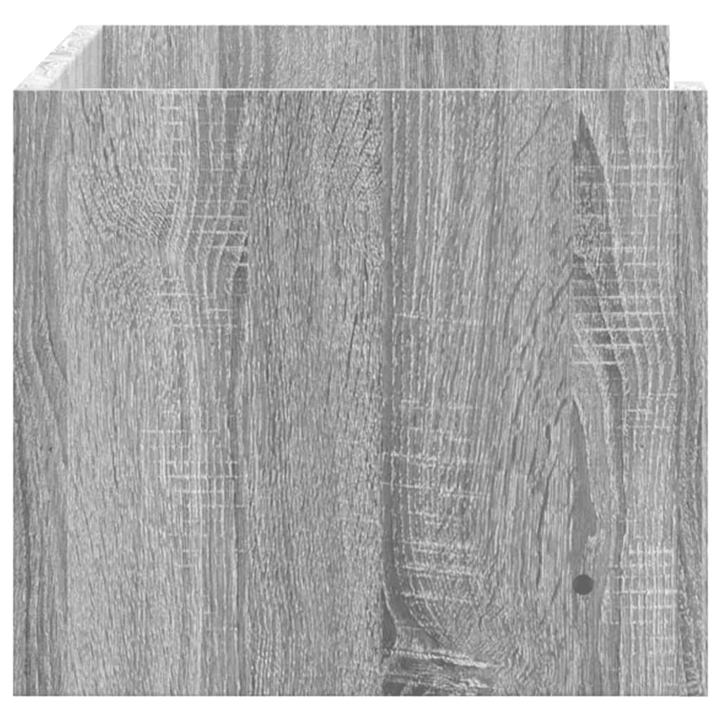 Mensola a Muro Grigio Sonoma 70,5x35x30,5 cm Legno Multistrato