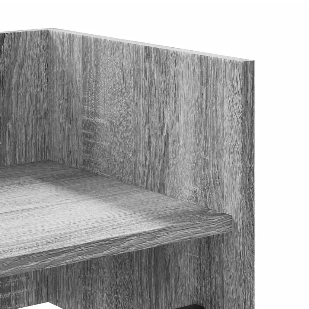Mensola a Muro Grigio Sonoma 70,5x35x30,5 cm Legno Multistrato