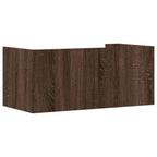 Mensola a Muro Rovere Marrone 70,5x35x30,5 cm Legno Multistrato