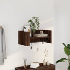 Mensola a Muro Rovere Marrone 70,5x35x30,5 cm Legno Multistrato
