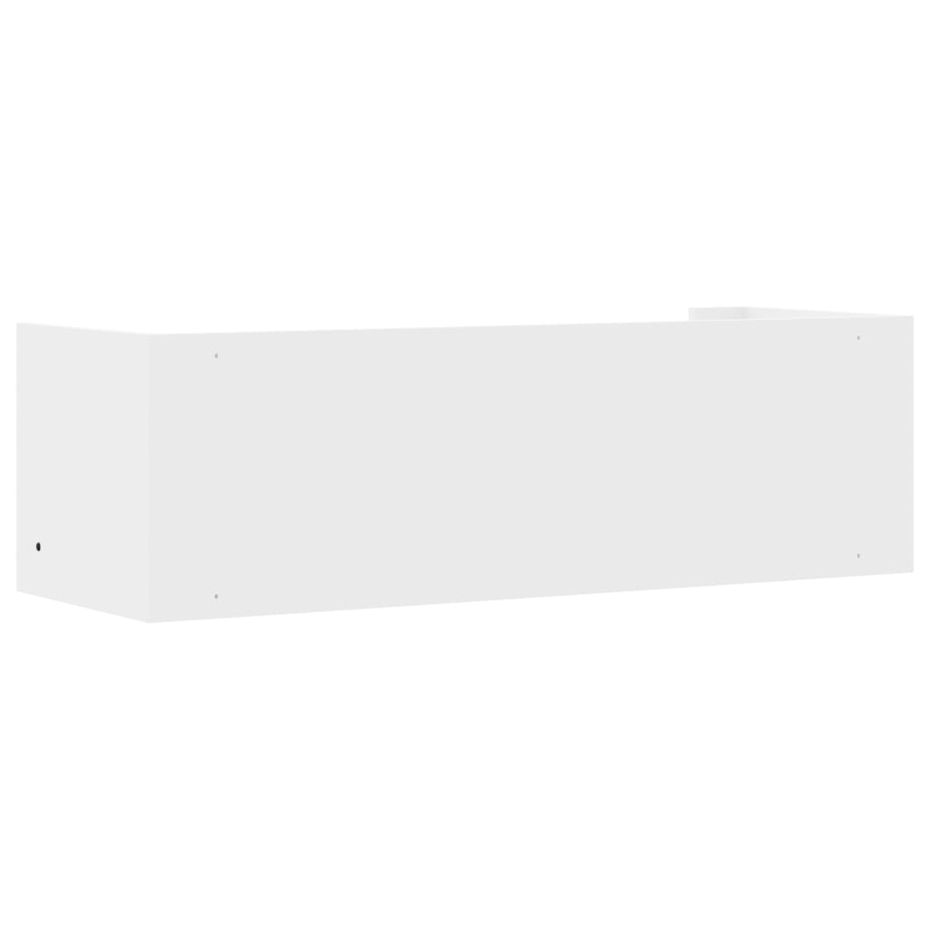 Scaffale a Parete Bianco 100x35x30,5 cm in Legno Multistrato