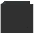 Scaffale a Parete Nero 100x35x30,5 cm in Legno Multistrato