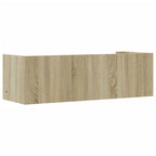 Scaffale a Parete Rovere Sonoma 100x35x30,5cm Legno Multistrato
