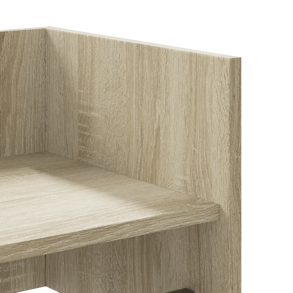 Scaffale a Parete Rovere Sonoma 100x35x30,5cm Legno Multistrato