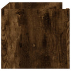 Mensola a Muro Rovere Fumo 100x35x30,5 cm Legno Multistrato