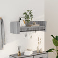 Mensola a Muro Grigio Sonoma 100x35x30,5 cm Legno Multistrato