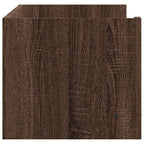 Mensola a Muro Rovere Marrone 100x35x30,5 cm Legno Multistrato