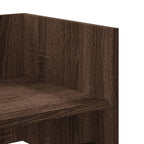 Mensola a Muro Rovere Marrone 100x35x30,5 cm Legno Multistrato