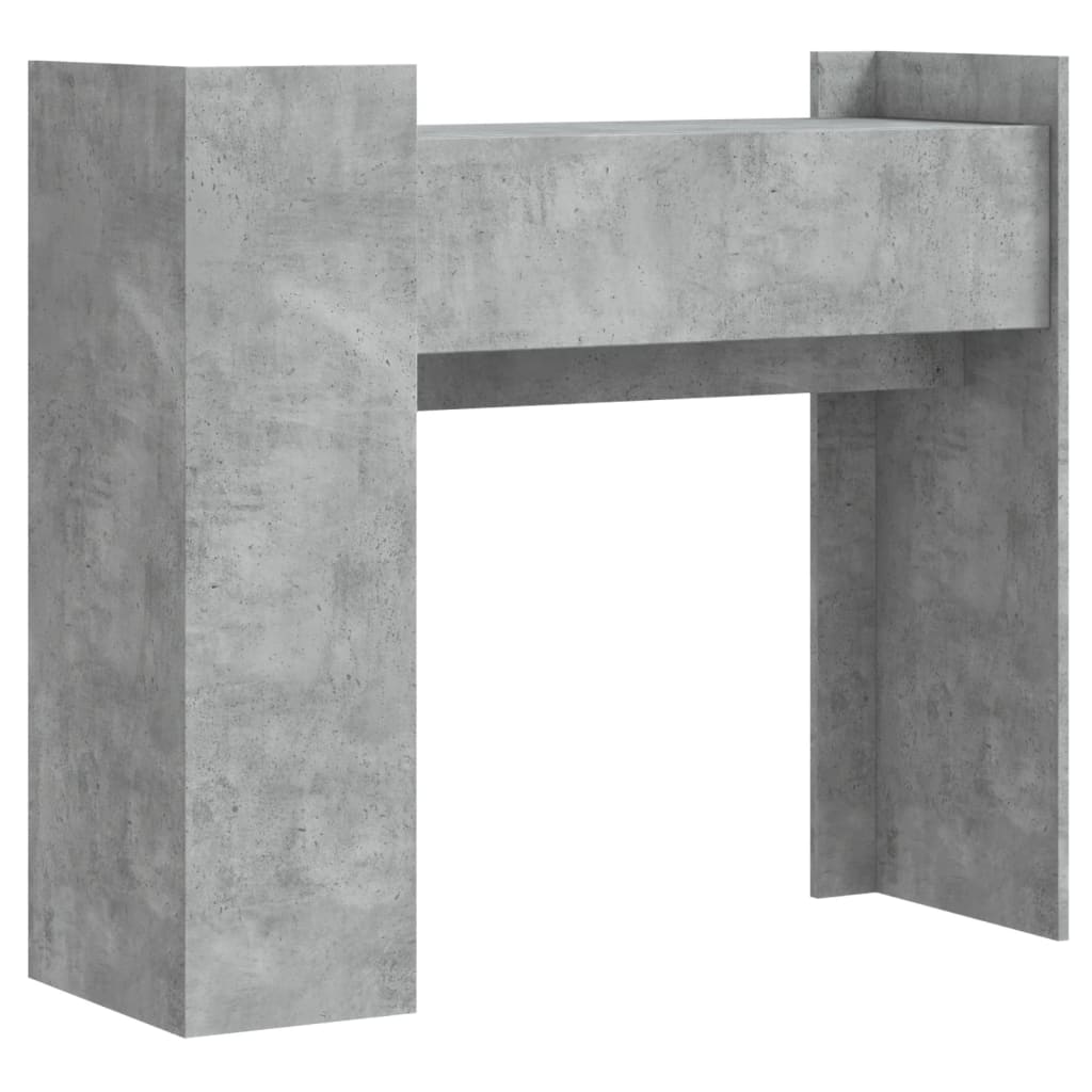 Tavolino Consolle Grigio Cemento 100x35x90 cm in Multistrato