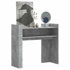 Tavolino Consolle Grigio Cemento 100x35x90 cm in Multistrato
