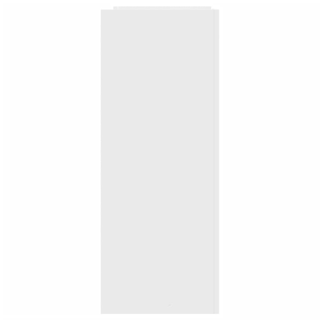 Tavolino Consolle Bianco 100x35x90 cm in Legno Multistrato