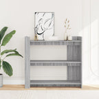 Tavolo Consolle Grigio Sonoma 100x35x90 cm in Legno Multistrato