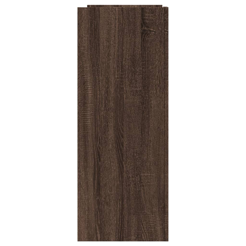 Tavolino Consolle Rovere Marrone 100x35x90 cm Legno Multistrato