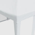 Tenda per Feste con 10 Pareti Laterali in Rete Bianca 6x4m HDPE
