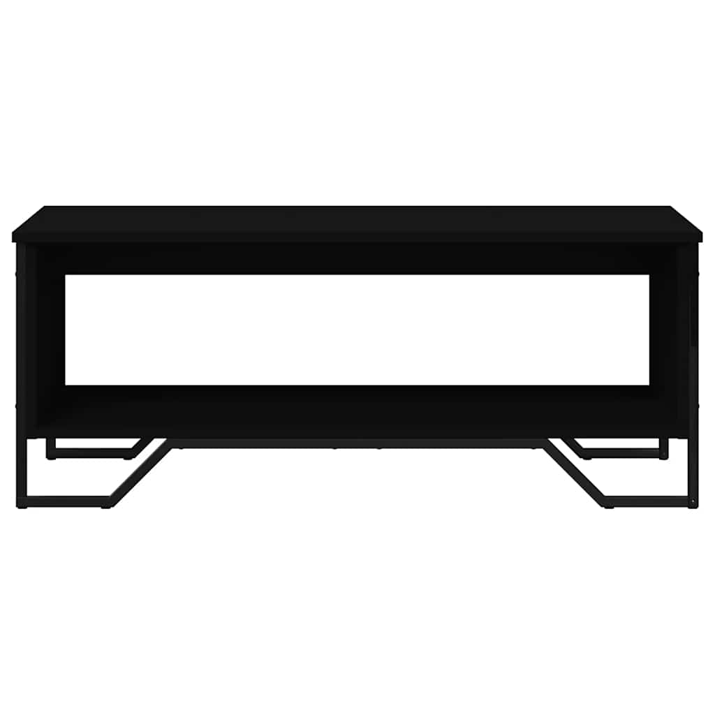 Tavolino da Salotto Nero 100x51x40 cm in Legno Multistrato