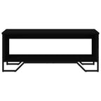 Tavolino da Salotto Nero 100x51x40 cm in Legno Multistrato