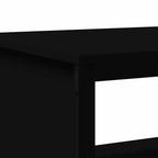 Tavolino da Salotto Nero 100x51x40 cm in Legno Multistrato