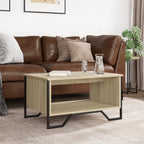 Tavolino da Salotto Rovere Sonoma 75x51x40 cm Legno Multistrato