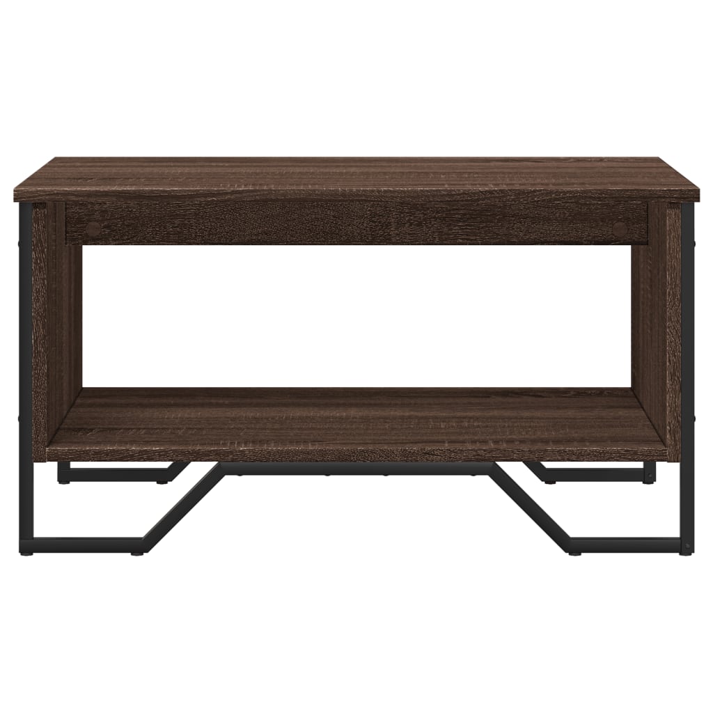 Tavolino da Salotto Rovere Marrone 75x51x40cm Legno Multistrato