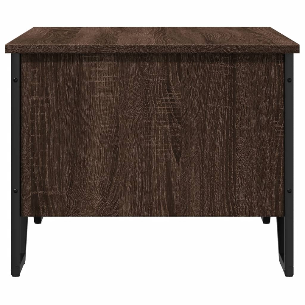 Tavolino da Salotto Rovere Marrone 75x51x40cm Legno Multistrato