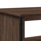 Tavolino da Salotto Rovere Marrone 75x51x40cm Legno Multistrato