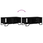 Tavolino da Salotto Nero 100x51x40 cm in Legno Multistrato