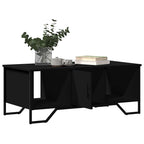 Tavolino da Salotto Nero 100x51x40 cm in Legno Multistrato