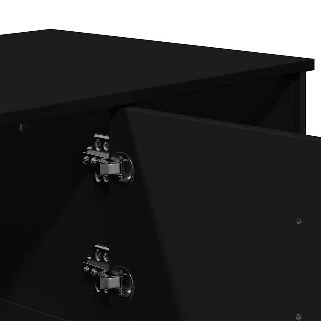 Tavolino da Salotto Nero 100x51x40 cm in Legno Multistrato