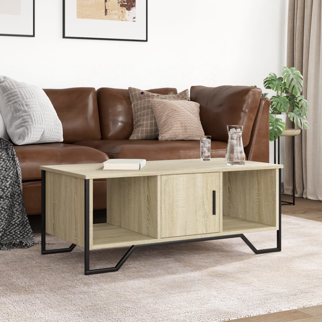 Tavolino da Salotto Rovere Sonoma 100x51x40cm Legno Multistrato