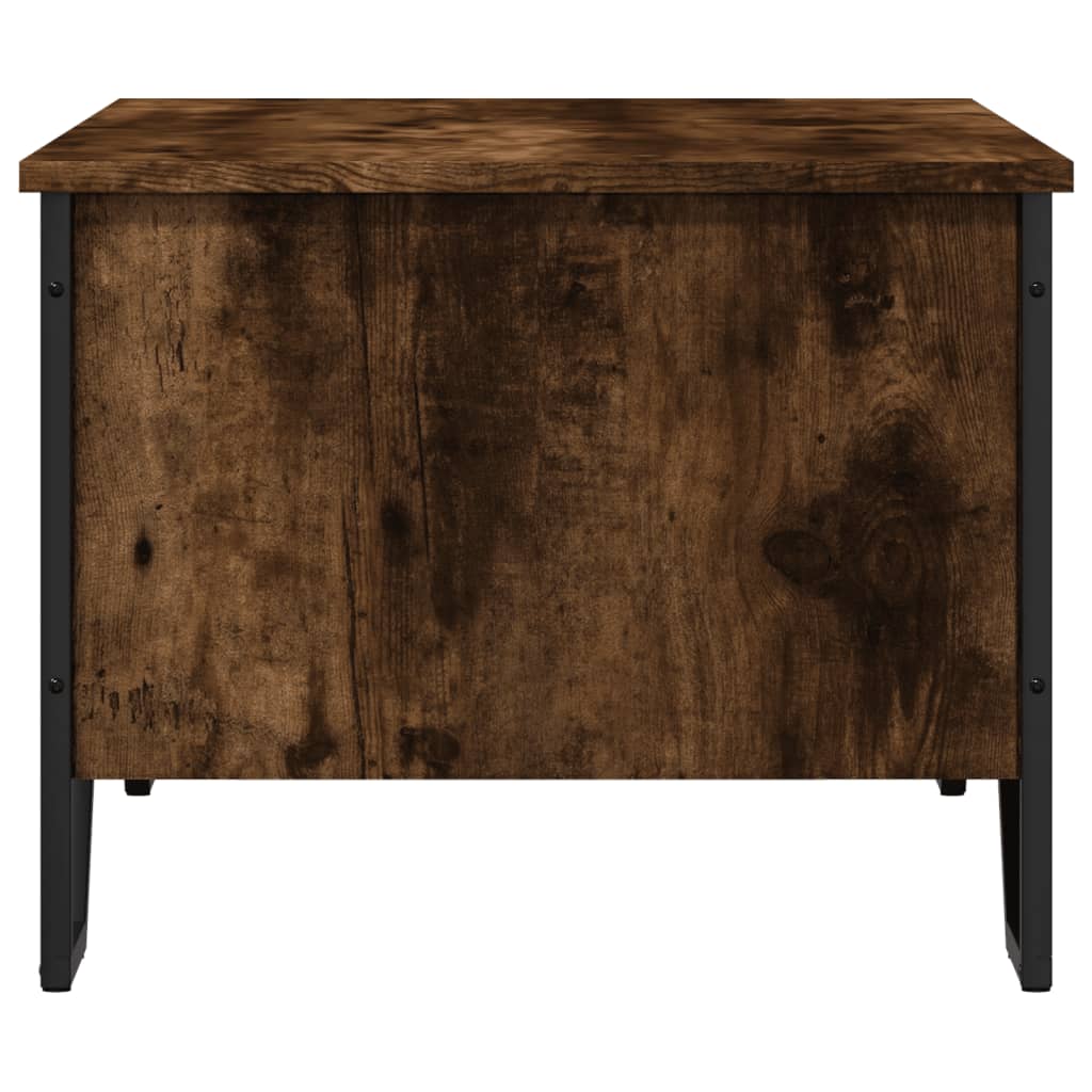 Tavolino da Salotto Rovere Fumo 100x51x40 cm Legno Multistrato