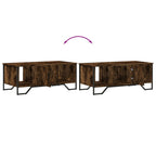 Tavolino da Salotto Rovere Fumo 100x51x40 cm Legno Multistrato