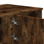 Tavolino da Salotto Rovere Fumo 100x51x40 cm Legno Multistrato