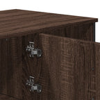 Tavolino Salotto Rovere Marrone 100x51x40 cm Legno Multistrato
