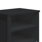 Comodini Neri 2 pz 40x30x40 cm in Truciolato